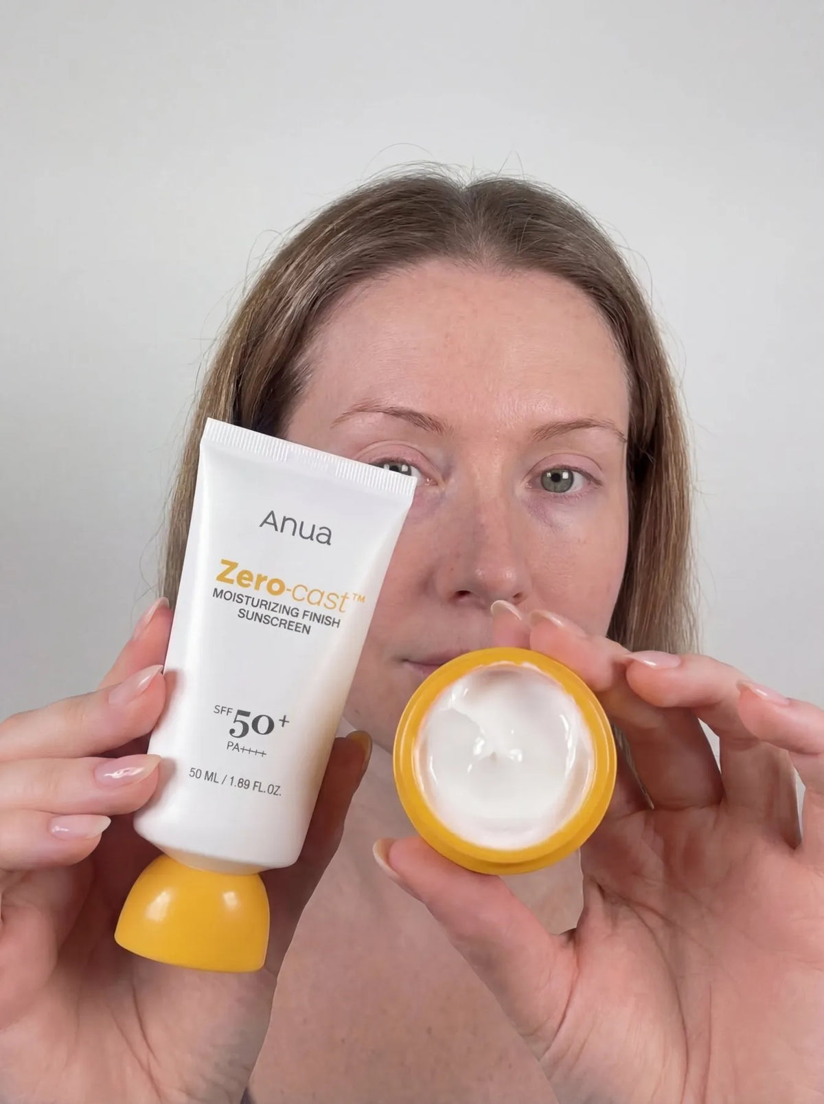 ANUA - Zero - Cast Moisturizing Finish Sunscreen - 50ml - PIBUKARE