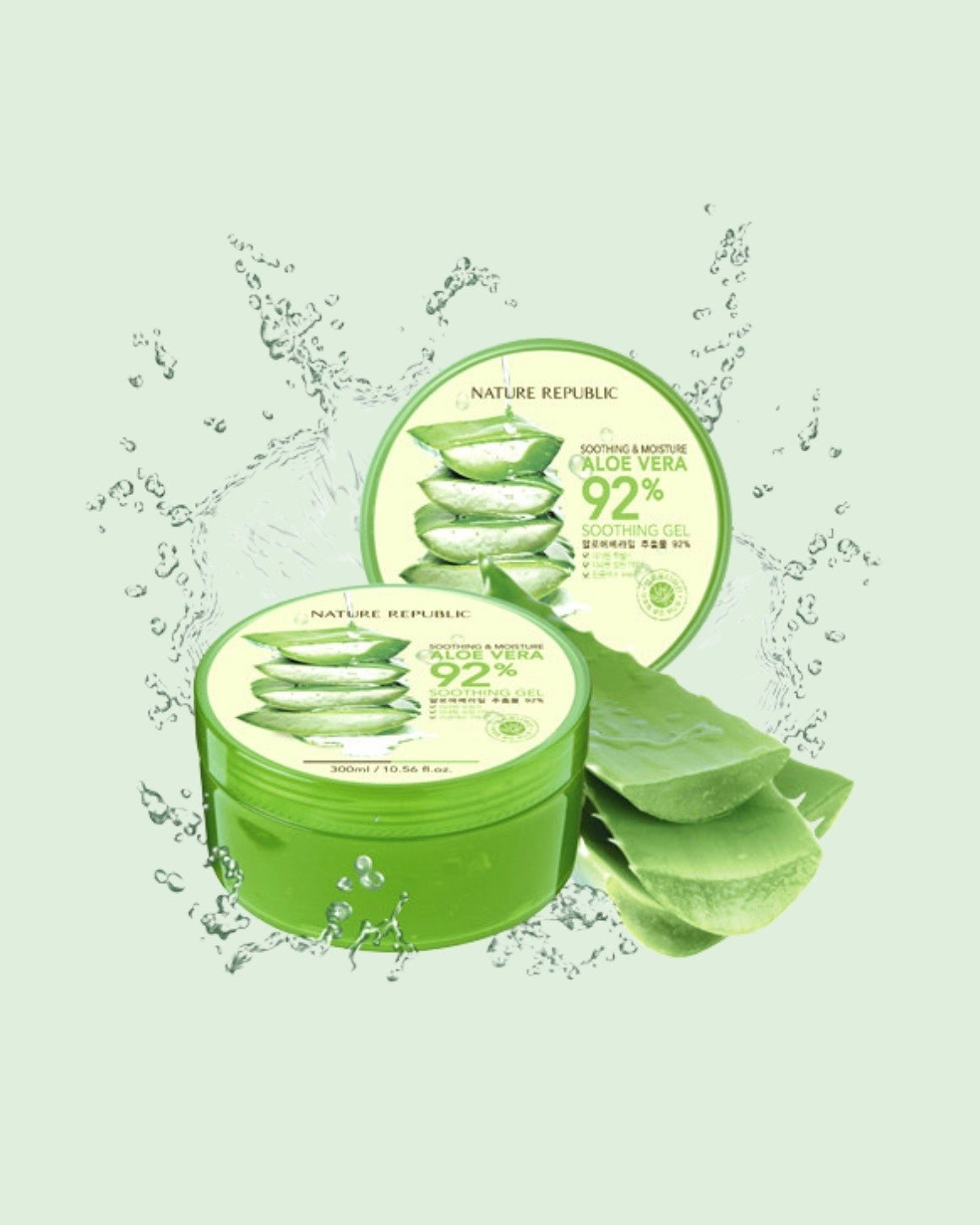 NATURE REPUBLIC - Aloe Vera 92% Soothing Gel - 300 ml - PIBUKARE