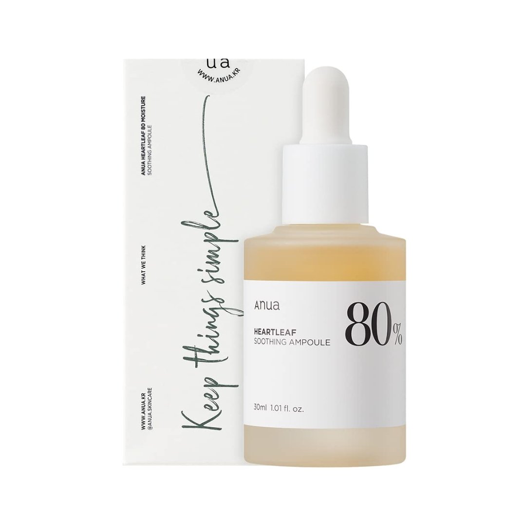 ANUA - Heartleaf 80% Soothing Ampoule - 30 ml - PIBU 피부