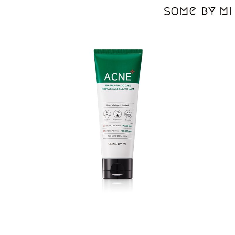 SOME BY MI - AHA-BHA-PHA Miracle Acne Clear Foam - 100 ml - PIBU 피부