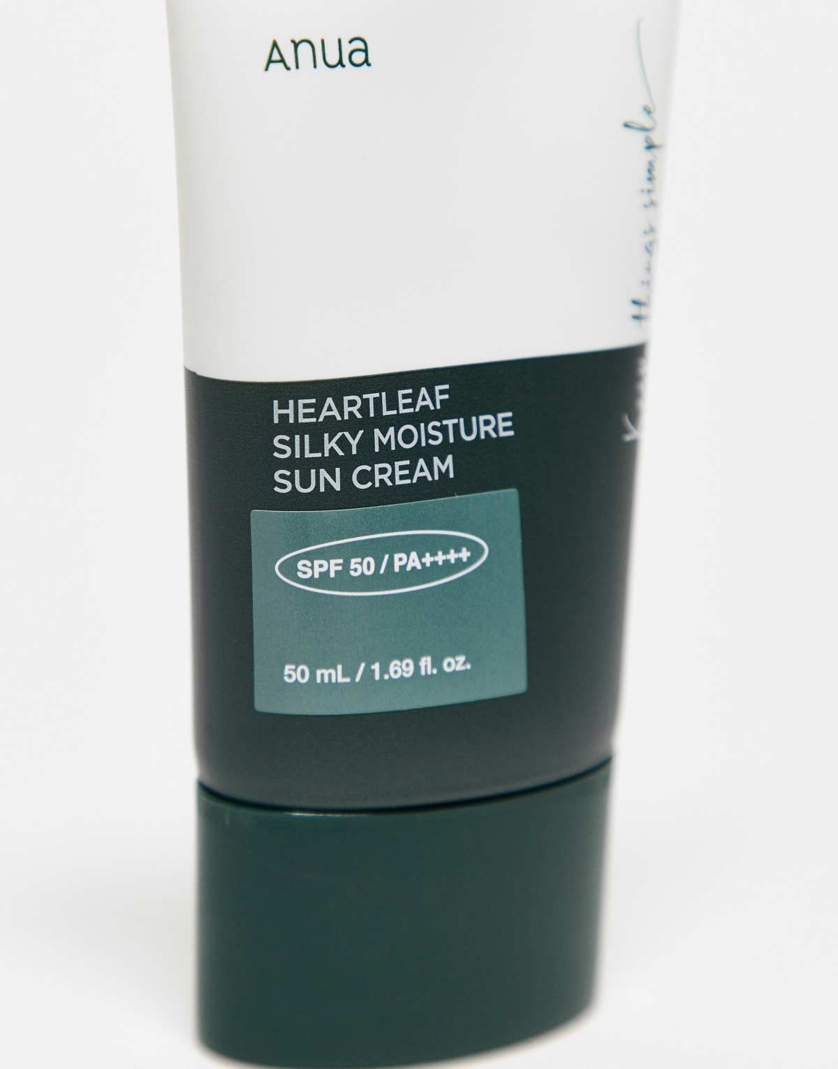 ANUA - Heartleaf Silky Moisture Sun Cream SPF50+ PA++++ - 50ml - visuel 4