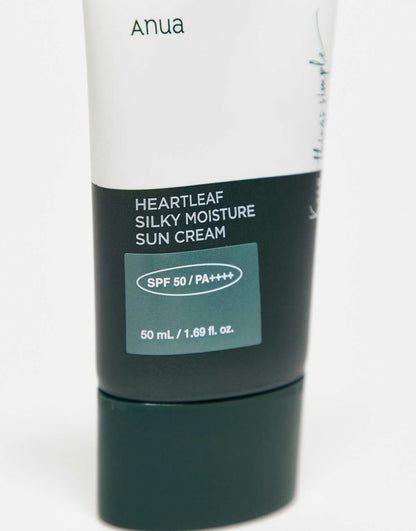 ANUA - Heartleaf Silky Moisture Sun Cream SPF50+ PA++++ - 50ml - visuel 4