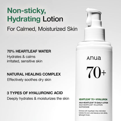 ANUA - Heartleaf 70 Daily Lotion - 200ml - visuel 3