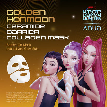 Anua - Golden Honmoon Barrier Collagen Mask - 4 masques