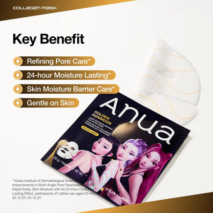 Anua - Golden Honmoon Barrier Collagen Mask - 4 masques