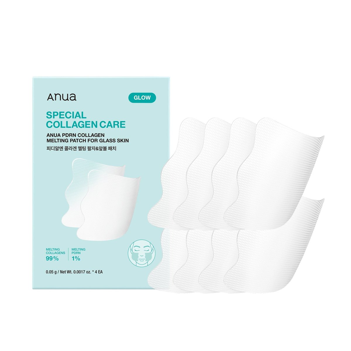 Anua - PDRN Collagen Melting Patch For Glass Skin - 4 patchs