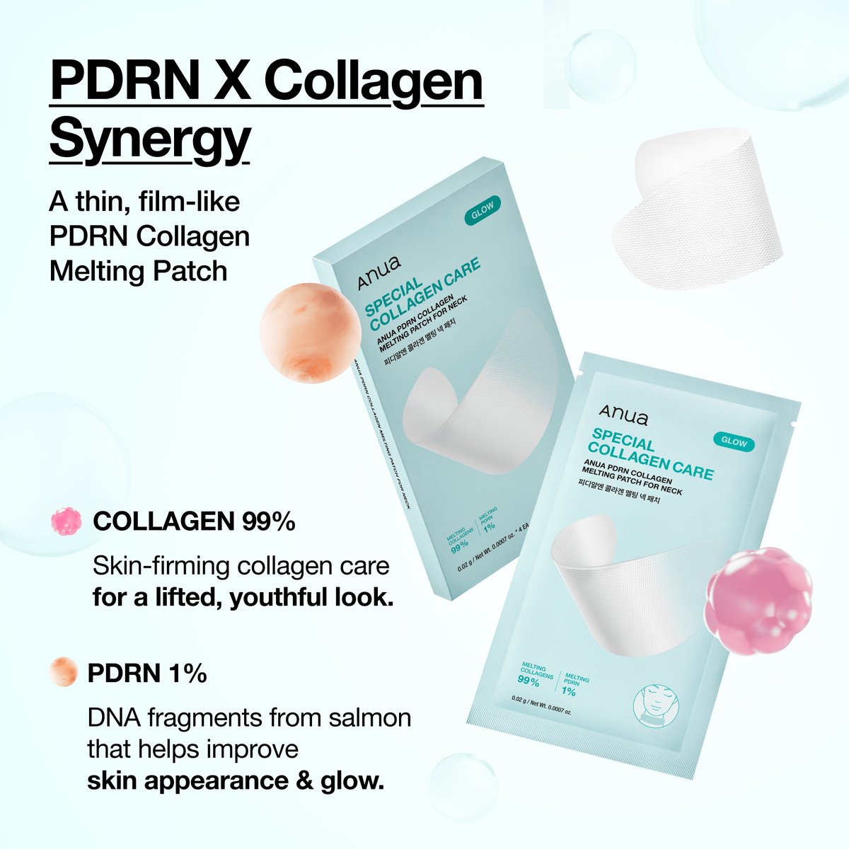 Anua - PDRN Collagen Melting Patch For Neck - 4 patchs