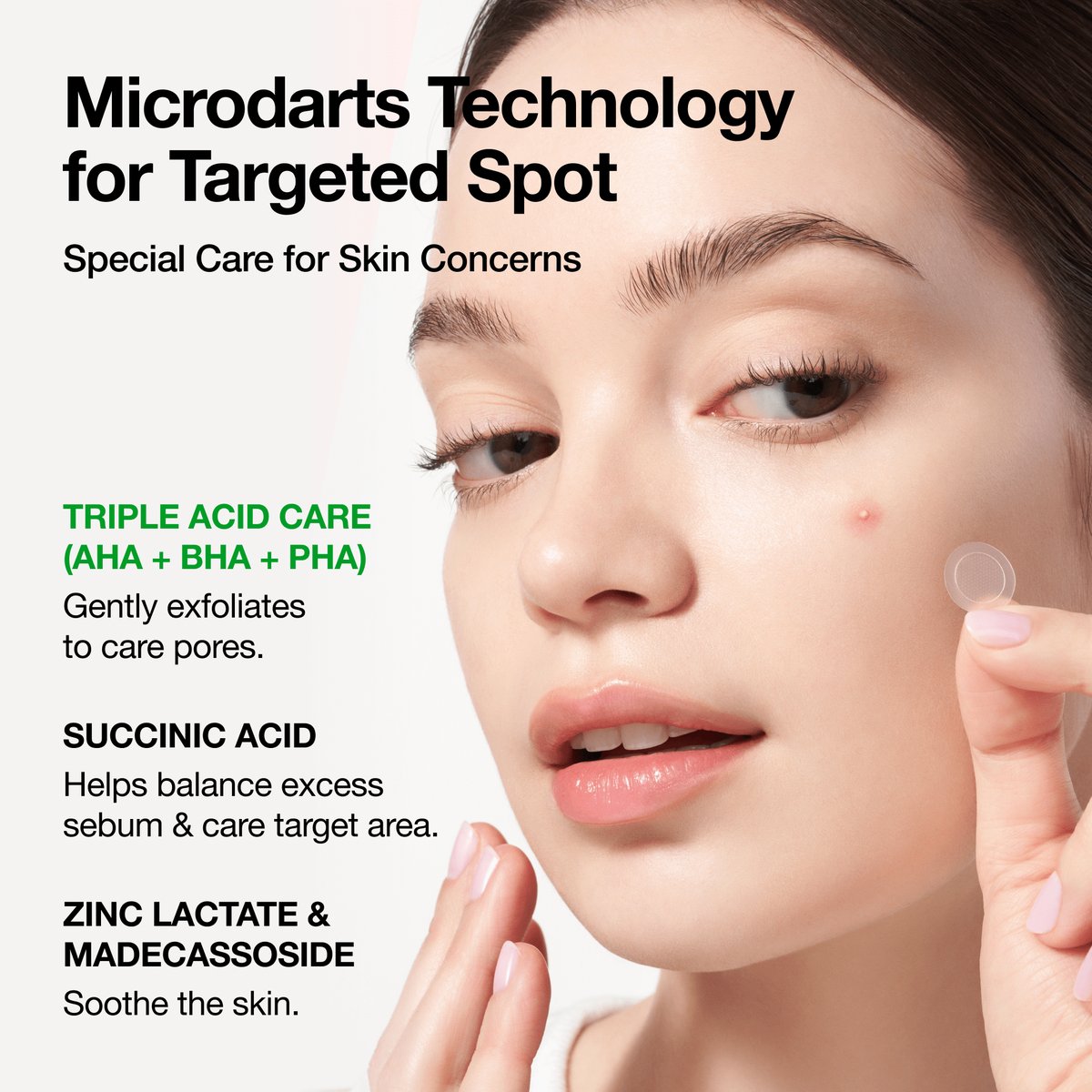Anua - Triple Acid Spot Care Microdart Patch - 8 patchs
