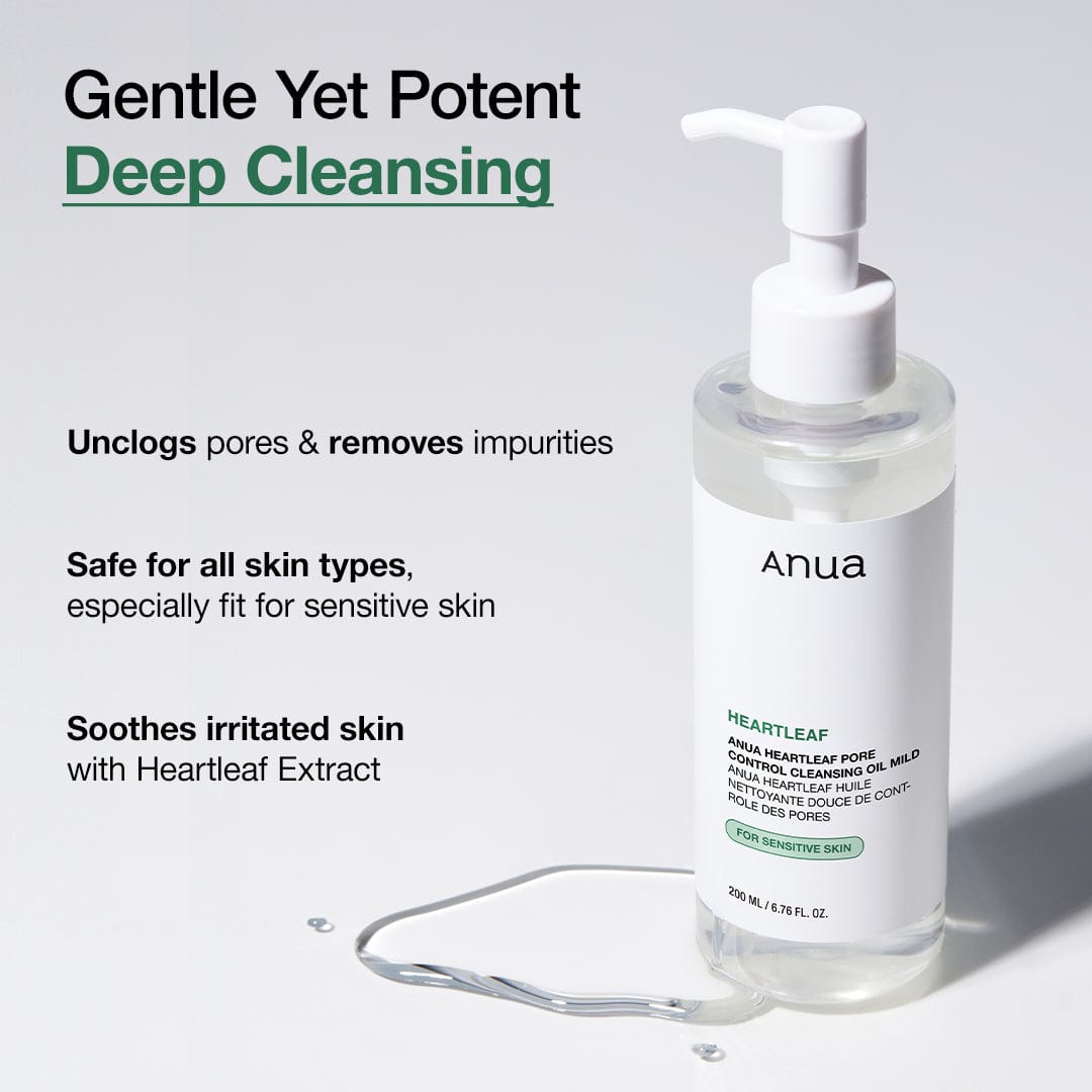 ANUA - Heartleaf Pore Cleansing Oil Mild - 200ml - visuel 3
