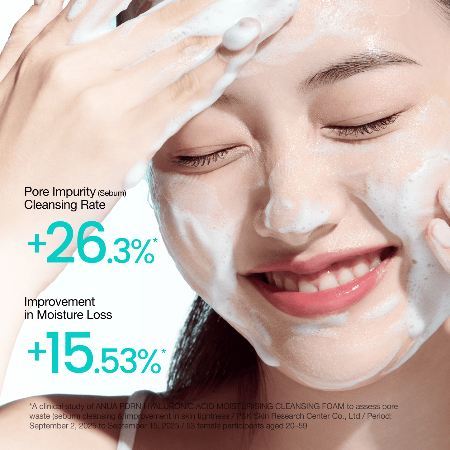 ANUA - PDRN Hyaluronic Acid Moisturizing Cleansing Foam - 150ml - visuel 4