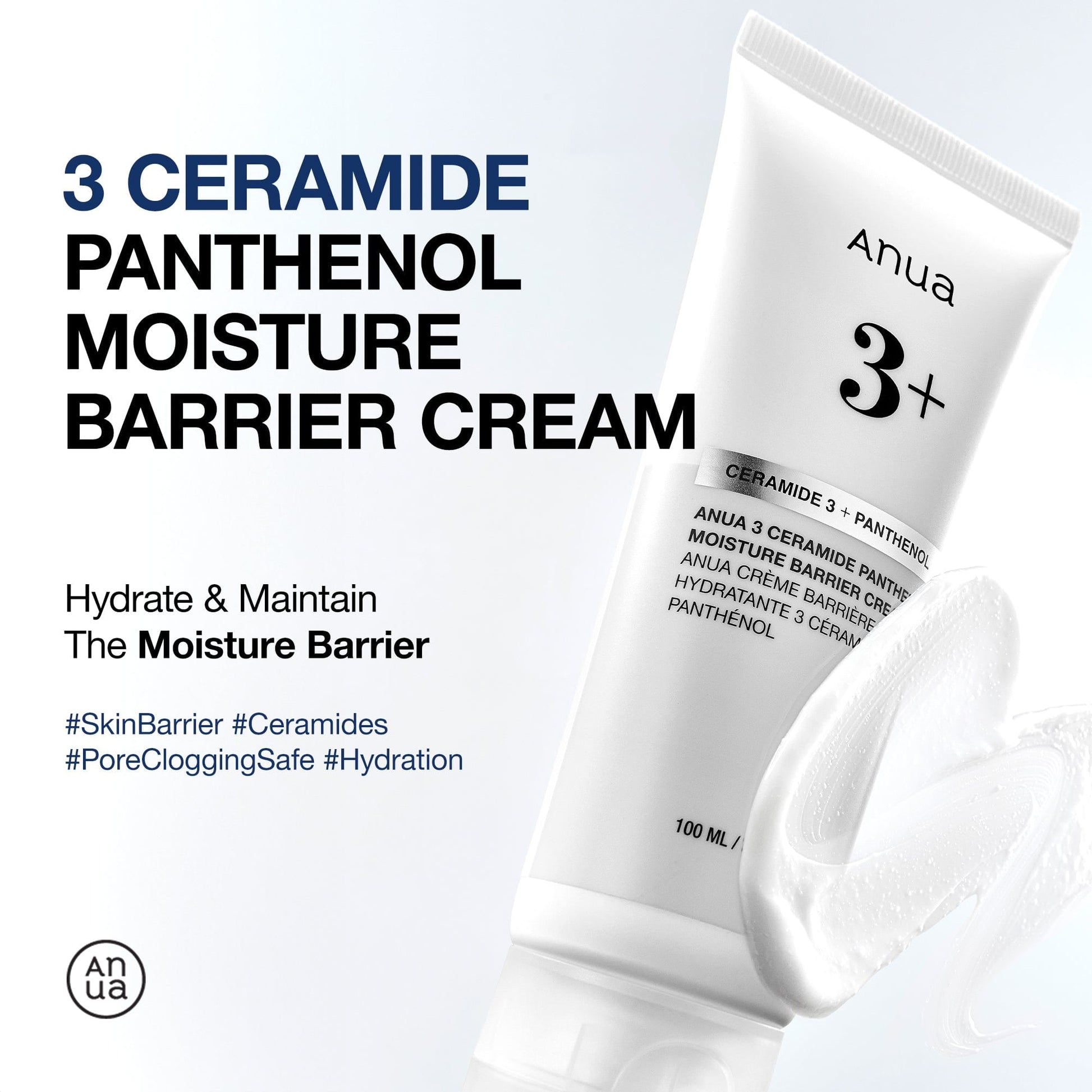 ANUA - 3 Ceramide Panthenol Moisture Barrier Cream - 100ml - visuel 2