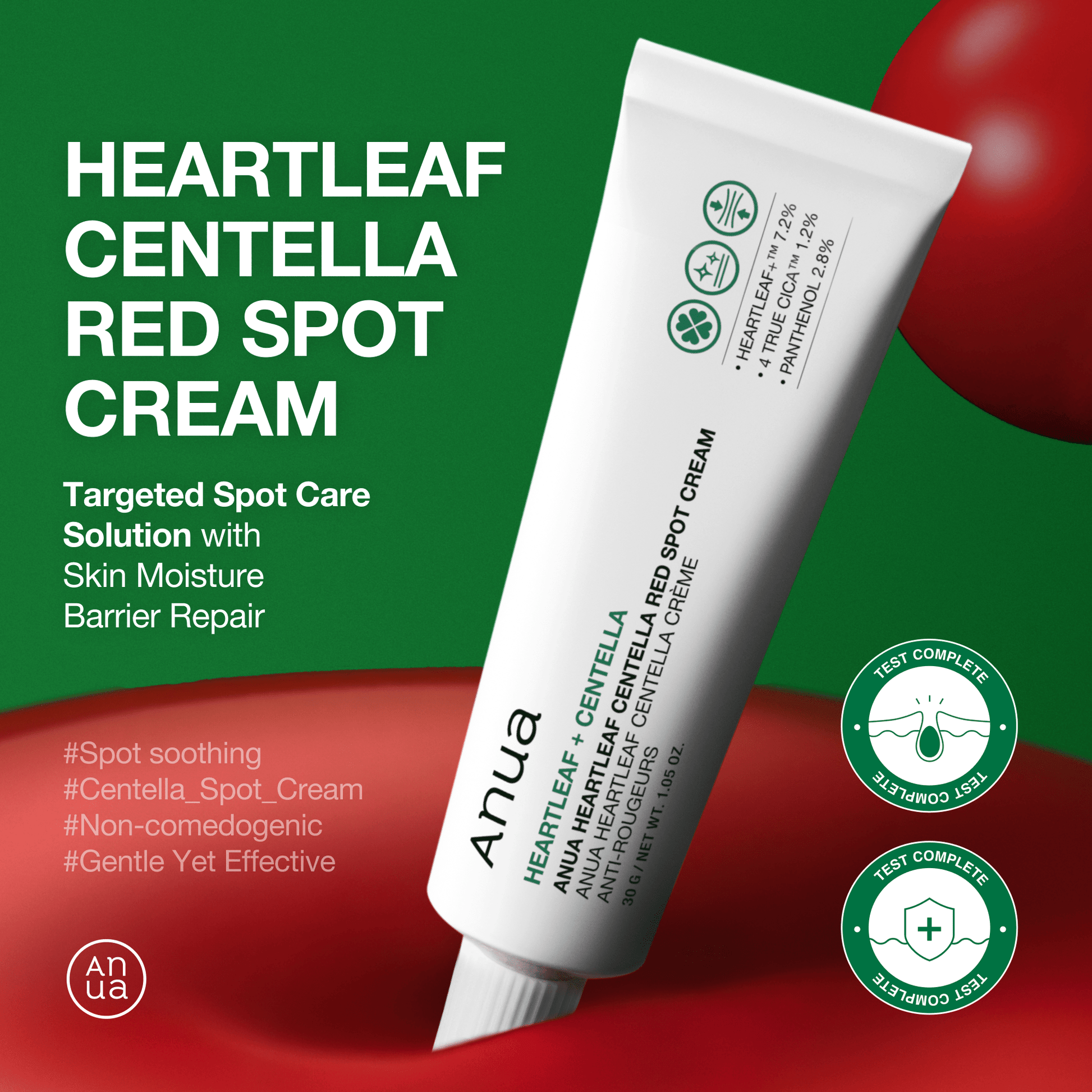 ANUA - Heartleaf Centella Red Spot Cream - 30g - visuel 2