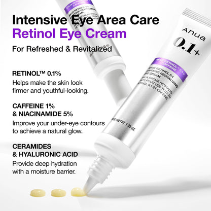 ANUA - Retinol 0.1 Caffeine Revitalizing Eye Cream - 30g - visuel 3