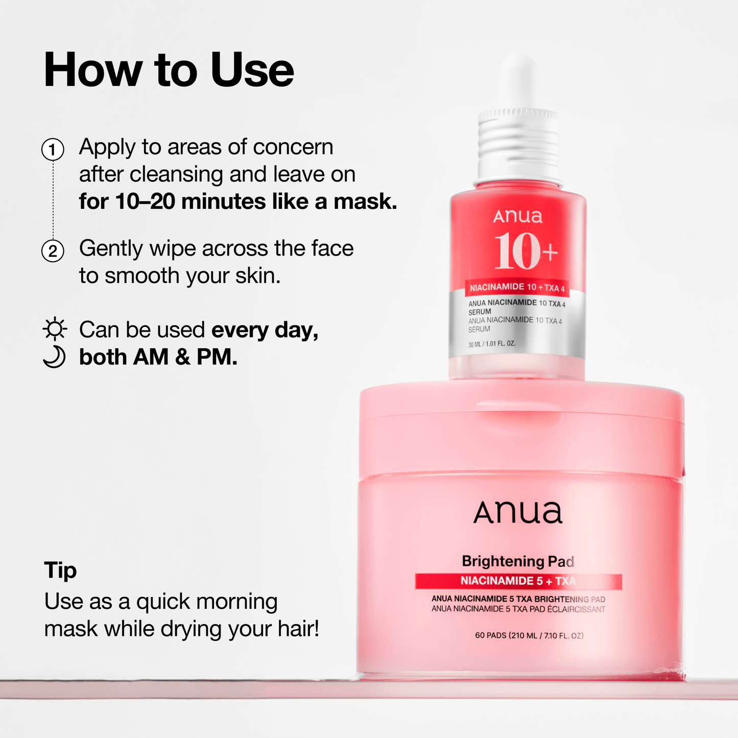 ANUA - Niacinamide 5 TXA Brightening Pad - 60 pads - visuel 3