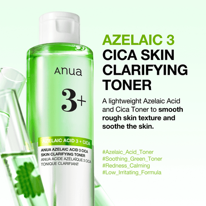 ANUA - Azelaic Acid 3 Cica Skin Clarifying Toner - 250ml - visuel 2