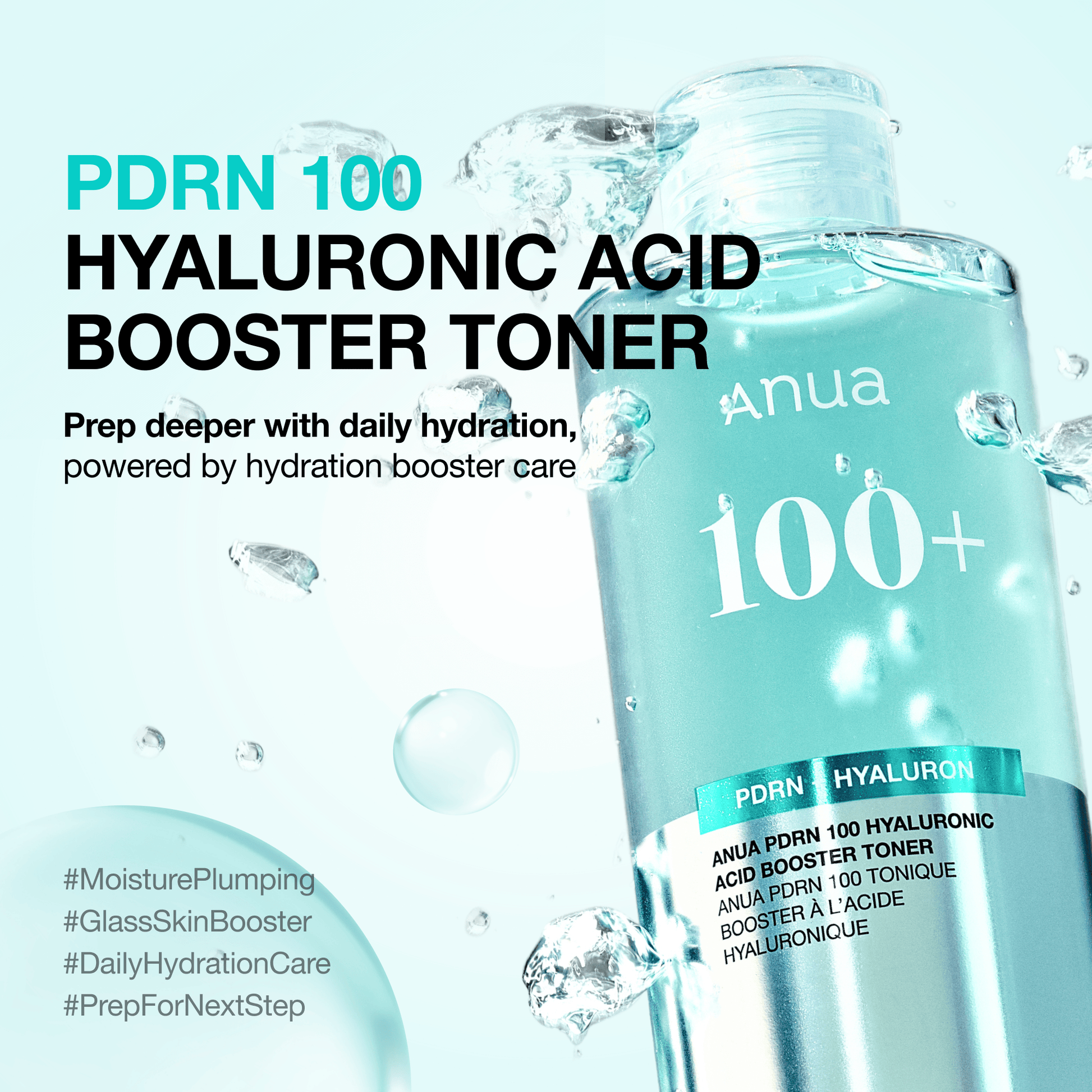 ANUA - PDRN 100 Hyaluronic Acid Booster Toner - 250ml - visuel 2