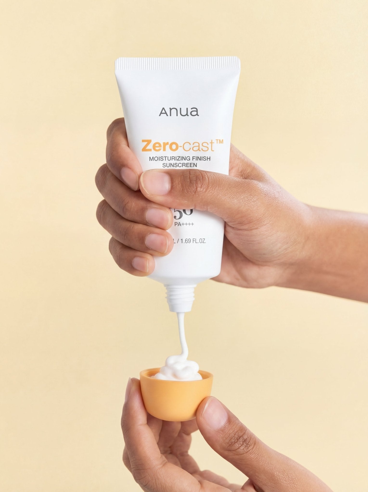 ANUA - Zero - Cast Moisturizing Finish Sunscreen - 50ml - PIBUKARE