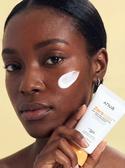 ANUA - Zero - Cast Moisturizing Finish Sunscreen - 50ml - PIBUKARE