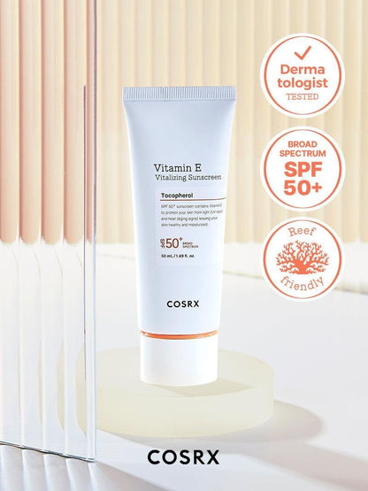 COSRX : Vitamin E Vitalizing Sunscreen SPF 50+
