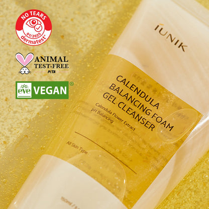 Iunik : Calendula Balancing Foam Gel Cleanser