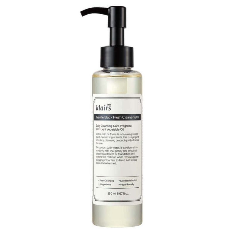 Klairs : Gentle Black Fresh Cleansing Oil