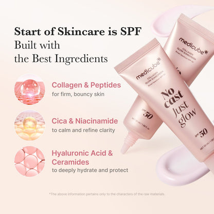Medicube : No Cast Just Glow Collagen Sunscreen