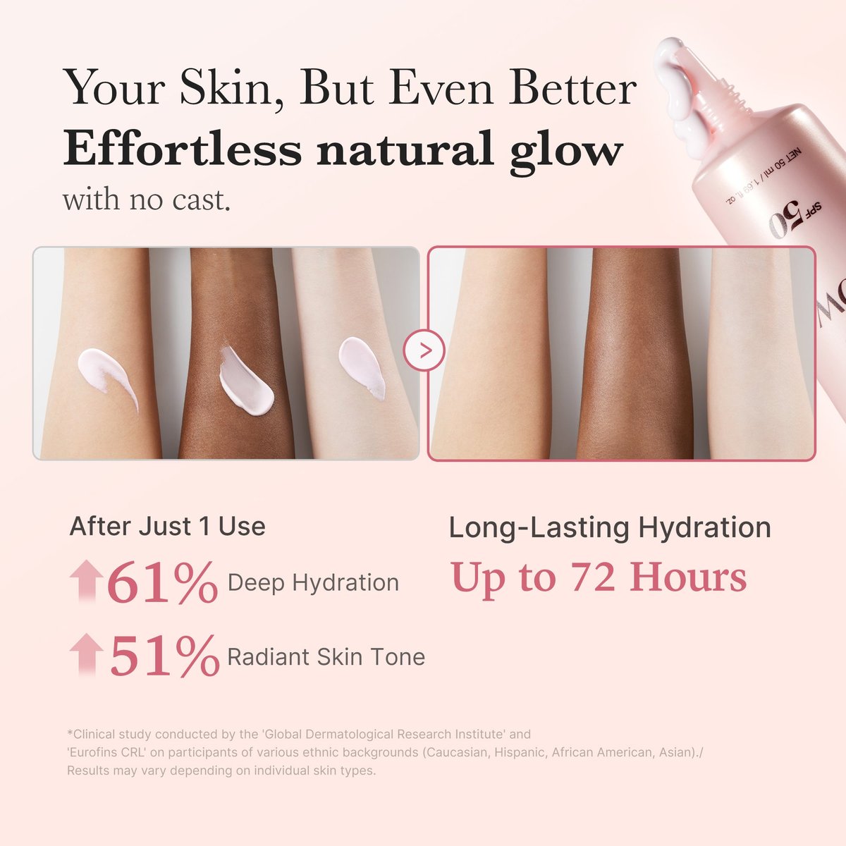 Medicube : No Cast Just Glow Collagen Sunscreen