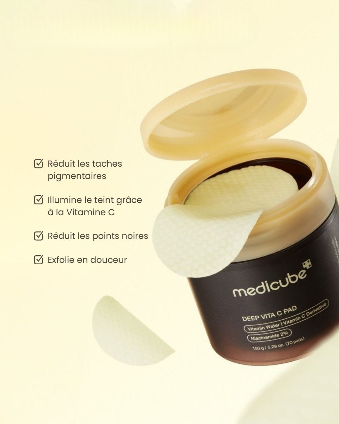 MEDICUBE - Deep Vita C Pad - 70 pcs - PIBUKARE