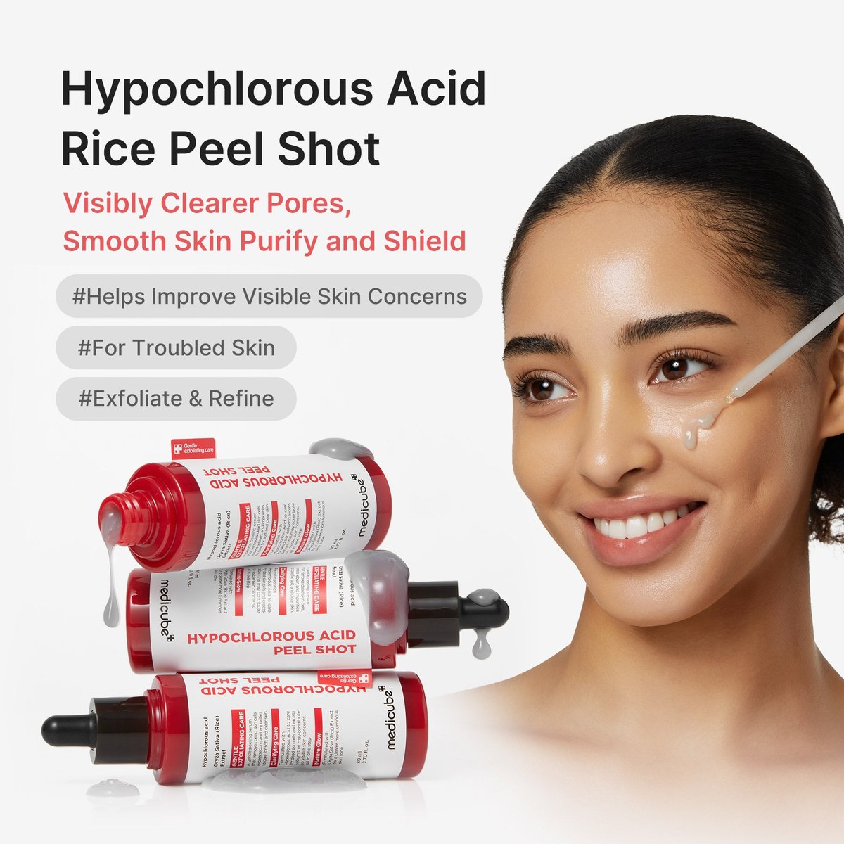 Medicube : Hypochlorous Acid Rice Peel Shot