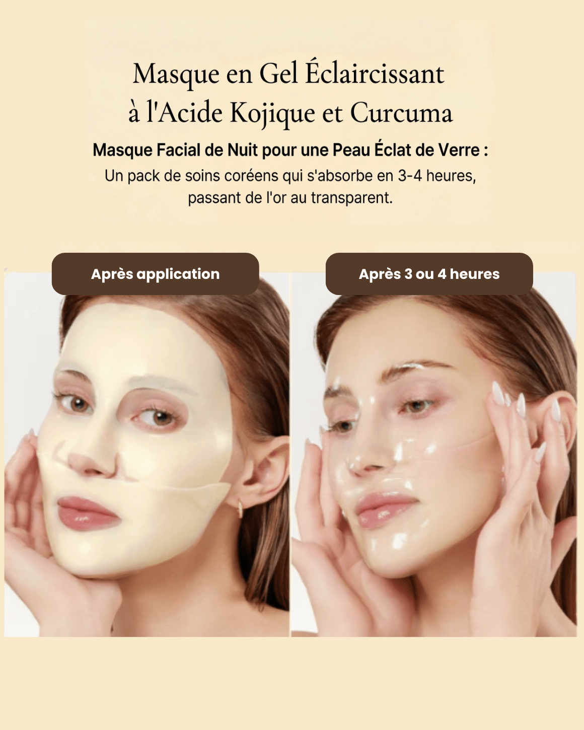 MEDICUBE - Kojic Acid Turmeric Brightening Gel Mask Set (4 Unités) - PIBUKARE