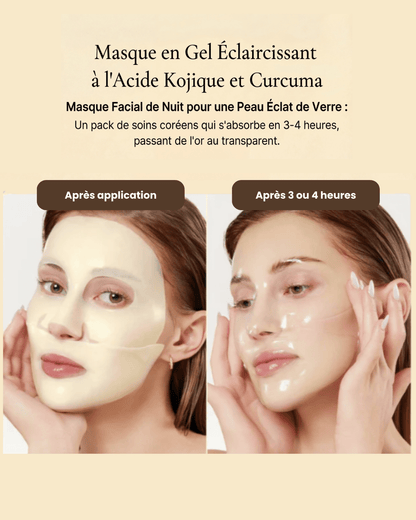 MEDICUBE - Kojic Acid Turmeric Brightening Gel Mask Set (4 Unités) - PIBUKARE