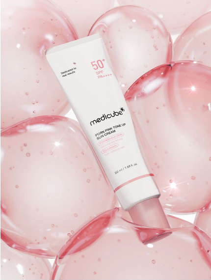 MEDICUBE - PDRN Pink Tone Up Sun Cream - 50ml - PIBUKARE