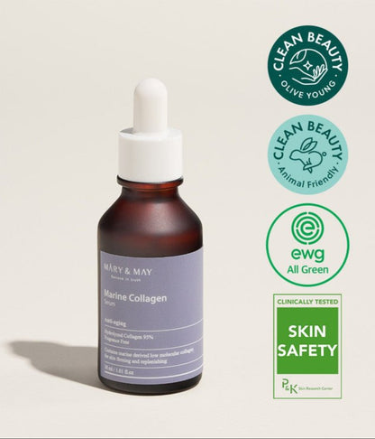 MARY & MAY - Marine Collagen Serum - 30 ml - PIBU 피부